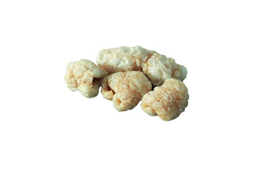 The pictures of the split pork caps are a tasty snack to eat in your isolated, delicious, a popular food in Asian.