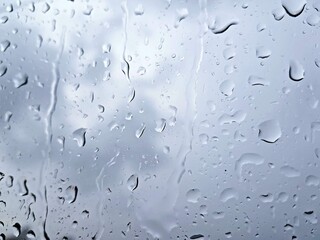 drops of water on the window