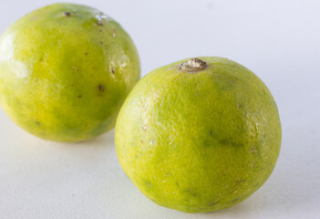 lemon on white table