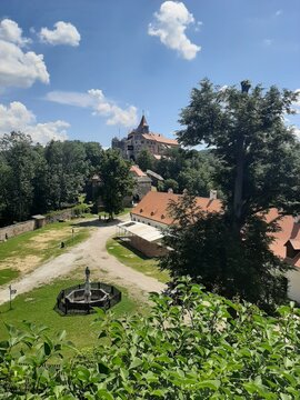 Road to Pernstejn Castle 