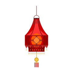 Lantern of chinese cartoon vector icon.Cartoon vector illustration =====. Isolated illustration of ====== icon on white background.