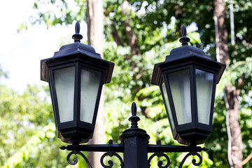 Beautiful contemporary street lamp