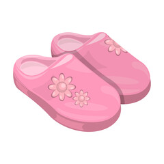 Slippers vector icon.Cartoon vector icon isolated on white background slippers.