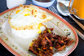 Stir fried pork curry