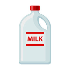 Milk vector icon.Cartoon vector icon isolated on white background milk.