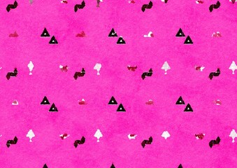 Watercolor paper background. Abstract Painted Illustration. Brush stroked painting.