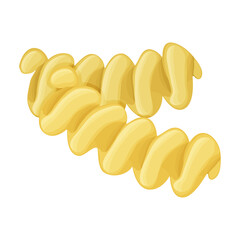 Pasta of italian cartoon vector icon.Cartoon vector illustration pasta and spaghetti,. Isolated illustration of italian food icon on white background.