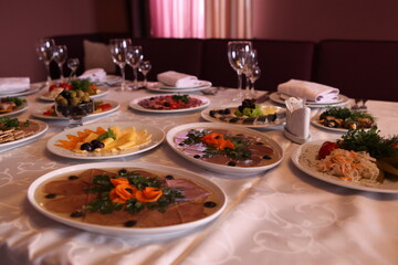 table set for dinner