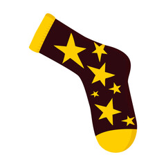 Sock vector icon.Cartoon vector icon isolated on white background sock.
