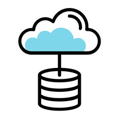 Shared Environment Low Cost Hosting Network Concept Vector Icon Design 