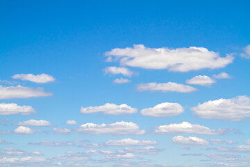 Blue sky background with white clouds
