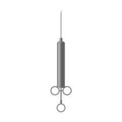 Syringe vector icon.Cartoon vector icon isolated on white background syringe.
