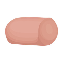Sausage vector icon.Cartoon vector icon isolated on white background sausage.