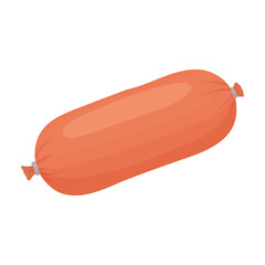 Sausage vector icon.Cartoon vector icon isolated on white background sausage.