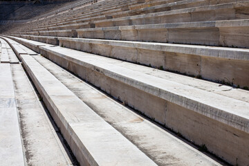 Olympic Panathenaic stadium or kallimarmaro in Athens - detail