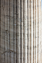 Greek column detail isolated