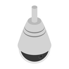 Security camera vector icon.Isometric vector icon isolated on white background security camera.