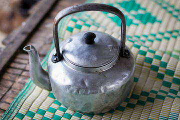 Small classic kettle for camping