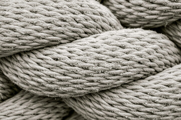 Macro image of rope detail