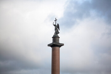 Alexander Column, Palace Square, Saint Petersburg, Russia
