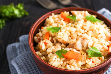 Rice With Meat And Vegetables