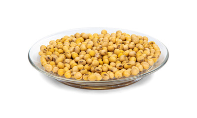 soy beans isolated on white background