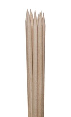 Wooden toothpicks isolated on white  background with clipping path