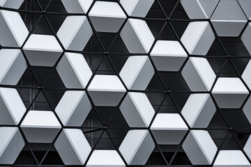 abstract building with a texture background