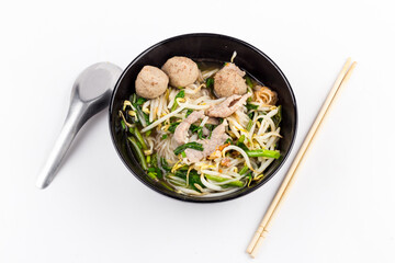 Noodles,Thai Noodle Soup with Meat