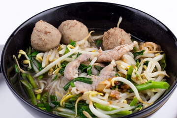 Noodles,Thai Noodle Soup with Meat