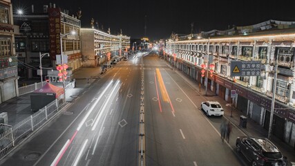 Time lapse of Lhasa traffic, Tibet
