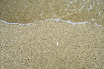 wave on the sand