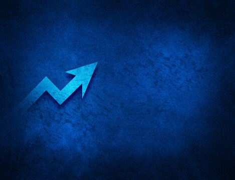Business graph icon artistic abstract blue grunge texture background