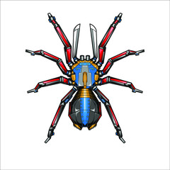 spider with robot style