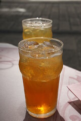 Ice tea for two in Italy