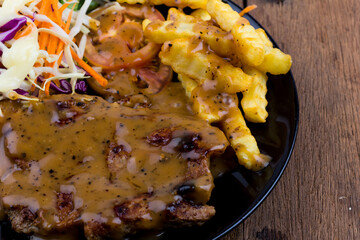 Pork Steak with Black Pepper