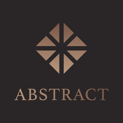 Abstract ceramic tiles, floor, parquet, square, rhombus, triangles origami logo template colorful vector. Icon, sign, symbol, creative idea festival, science, digital, media, technology, innovation.