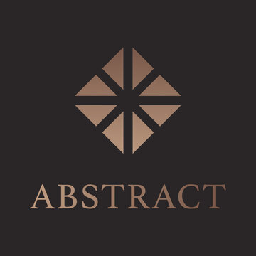 Abstract ceramic tiles, floor, parquet, square, rhombus, triangles origami logo template colorful vector. Icon, sign, symbol, creative idea festival, science, digital, media, technology, innovation.