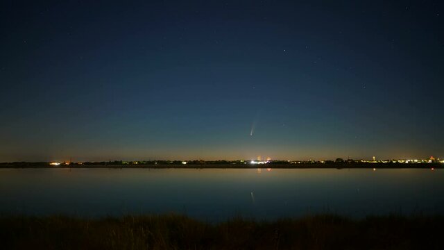 Neowise Time lapse cometa saline di Cervia