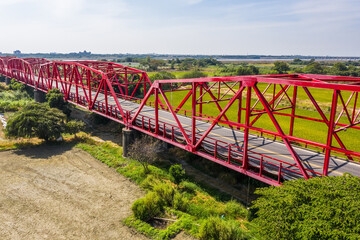 red famous Xilou Bridge
