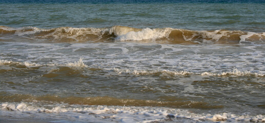 waves on the beach