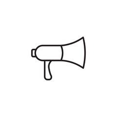 Megaphone line icon vector