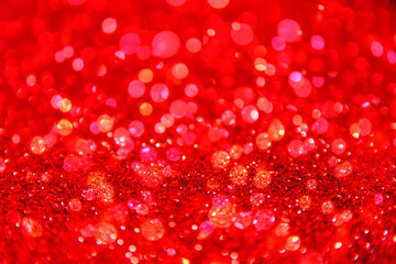 Abstract shining red particles background. . festive celebration.