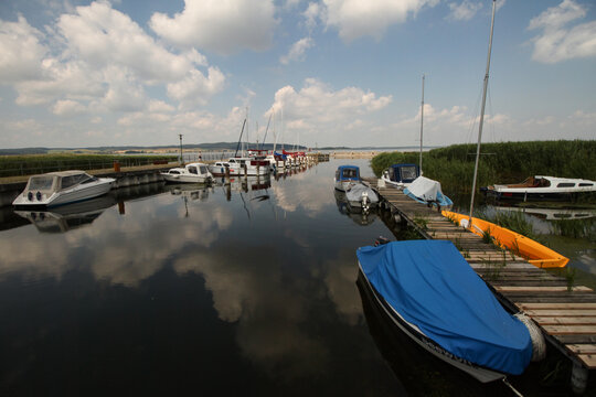 Sommer in Mecklenburg-Vorpommern; Hafen in Kummerow
