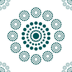Seamless pattern dots circle. perfect motifs and texture for pillows, curtains, clothes, carpet, bedding, wallpaper. fabric design with motif dots circle.