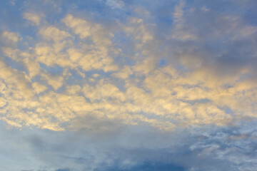 Blue sky background with clouds