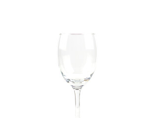 glass empty on white background