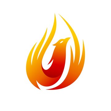 recommend clip art: phoenix fire mascot logo design