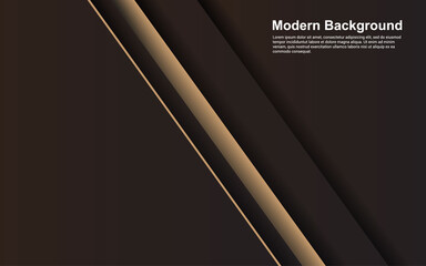 Obraz premium Illustration vector graphic of abstract background black and brown color modern design