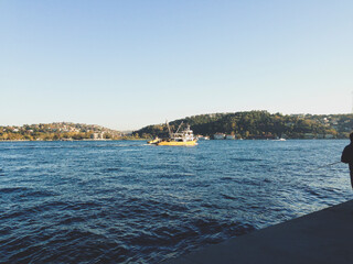 fishing boats in the Bosphorus 